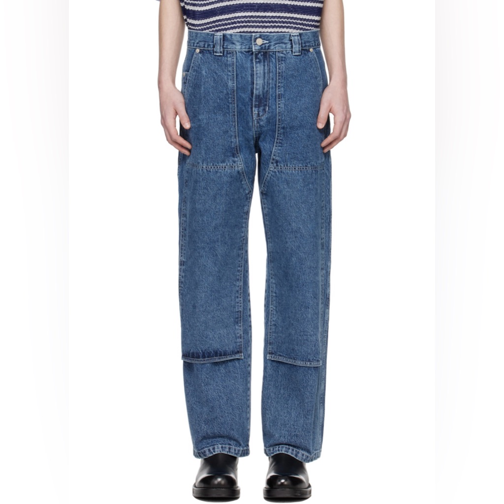 After Pray Indigo Carpenter Jeans From Ssense